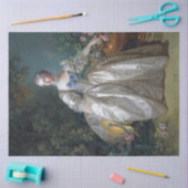 Porträt von Madame Bergeret, Boucher Seidenpapier (Basteln)