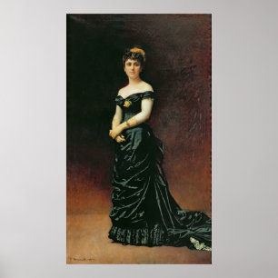 Porträt von Madame Bishoffsheim, 1877 Poster