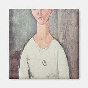 Porträt von Madame Chakowska, 1917 Magnet