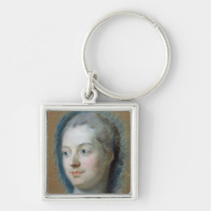 Porträt von Madame de Pompadour 1752 Schlüsselanhänger