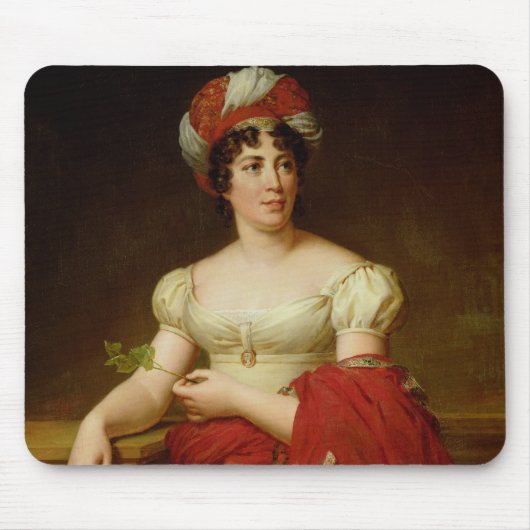 Porträt von Madame de Stael Mousepad (Vorne)