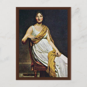 Porträt von Madame de Verninac von David Jacques-L Postkarte