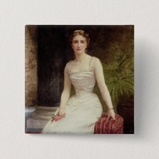 Porträt von Madame Olry-Roederer, 1900 (Öl kann an Button (Vorderseite)