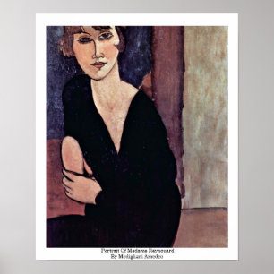 Porträt von Madame Reynouard By Modigliani Amedeo Poster