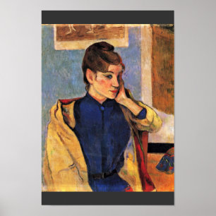 Porträt von Madeleine Bernard durch Gauguin Paul Poster