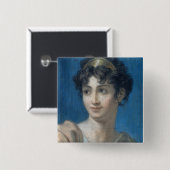 Porträt von Mademoiselle Georges Button (Vorne & Hinten)