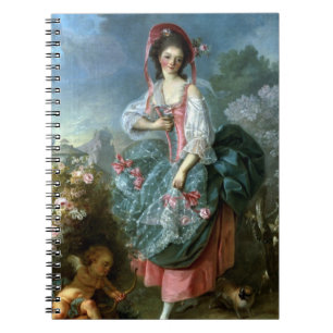 Porträt von Mademoiselle Guimard als Terpsichore, Notizblock