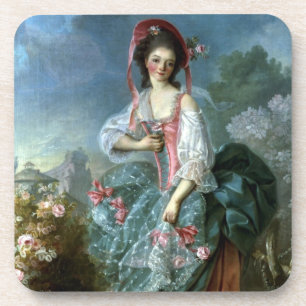 Porträt von Mademoiselle Guimard als Terpsichore, Untersetzer