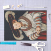 Porträt von Magdalena in Sachsen von Lucas Cranach Seidenpapier (Handwerk)