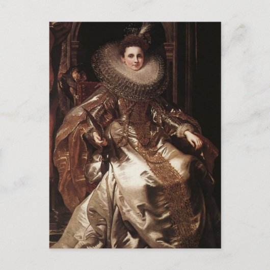 Porträt von Marchesa Pallavicino von Rubens Postca Postkarte (Vorderseite)