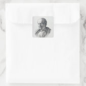 Porträt von Marcus Tullius Cicero Quadratischer Aufkleber (Tasche)