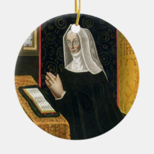 Porträt von Margaret Beaufort, Gräfin von Richmo Keramik Ornament