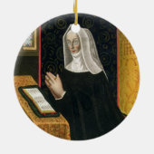Porträt von Margaret Beaufort, Gräfin von Richmon Keramik Ornament (Hinten)