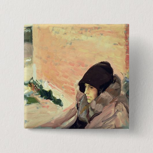Porträt von Maria Convalescing Button (Vorderseite)