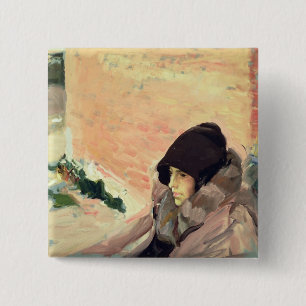 Porträt von Maria Convalescing Button
