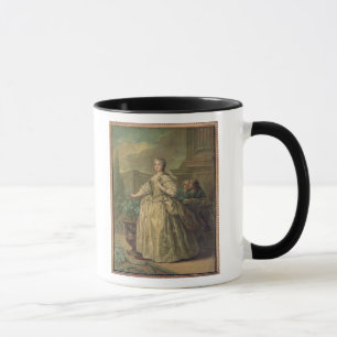 Porträt von Maria Leszczynska 1747 Tasse