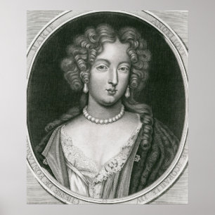 Porträt von Marie Angelique de Scoraille Poster