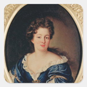 Porträt von Marie-Anne Mancini Prinzessin Colonna Quadratischer Aufkleber
