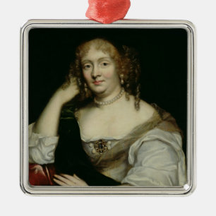 Porträt von Marie de Rabutin-Chantal Marquise Silbernes Ornament