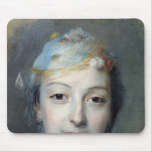 Porträt von Marie Fel 1757 Mousepad