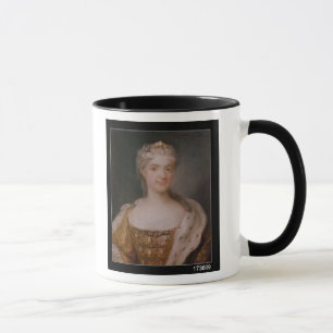 Porträt von Marie Leczinska Königin von Frankrei Tasse