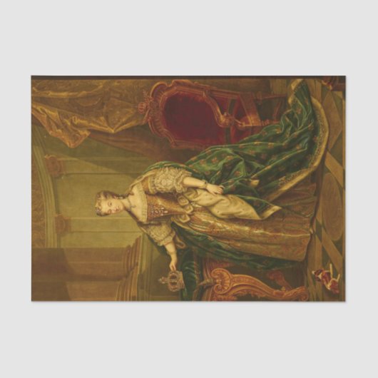 Porträt von Marie Leszczyńska von Jean-Baptiste Va Seidenpapier (Vorderseite)