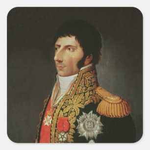 Porträt von Marschall Charles Jean Bernadotte Quadratischer Aufkleber
