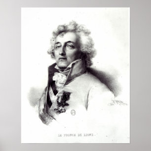 Porträt von Marschall Charles-Joseph Prinzen Poster