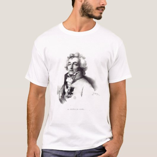 Porträt von Marschall Charles-Joseph Prinzen T-Shirt (Vorderseite)
