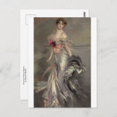 Porträt von Martha Regnier von Giovanni Boldini Postkarte (Vorne/Hinten)