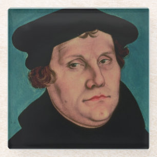 Porträt von Martin Luther, 1529 Glasuntersetzer