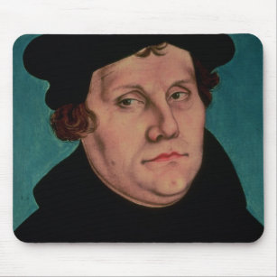 Porträt von Martin Luther, 1529 Mousepad