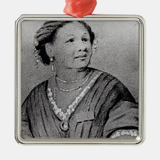 Porträt von Mary Seacole Silbernes Ornament (Vorne)