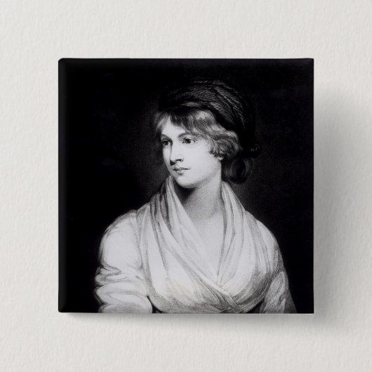 Porträt von Mary Wollstonecraft Godwin Button (Vorderseite)