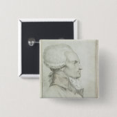 Porträt von Maximilien de Robespierre Button (Vorne & Hinten)
