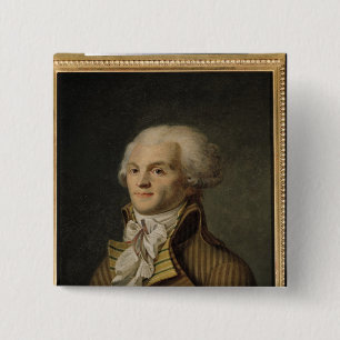 Porträt von Maximilien de Robespierre Button