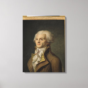 Porträt von Maximilien de Robespierre Leinwanddruck