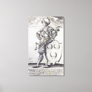 Porträt von Mehmed II Leinwanddruck