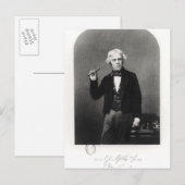 Porträt von Michael Faraday Postkarte (Vorne/Hinten)