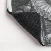 Porträt von Michel de Montaigne Mousepad (Ecke)