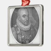 Porträt von Michel de Montaigne Ornament Aus Metall (Links)