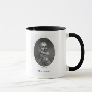 Porträt von Michel de Montaigne Tasse