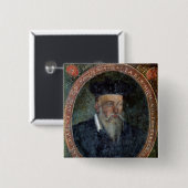 Porträt von Michel de Nostradame Button (Vorne & Hinten)