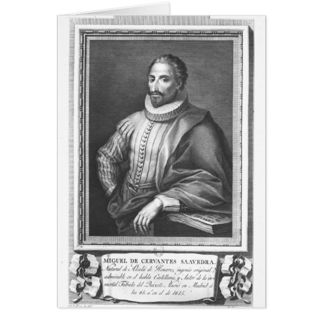 Porträt von Miguel de Cervantes Saavedra (Vorne)