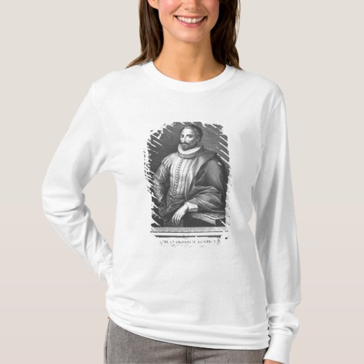 Porträt von Miguel de Cervantes Saavedra T-Shirt (Vorderseite)