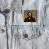 Porträt von Mikhail Ivanovich Glinka, 1850s Button (Beispiel)