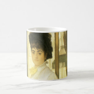 Porträt von Miss Lloyd von Tissot, Vintage Porträt Kaffeetasse
