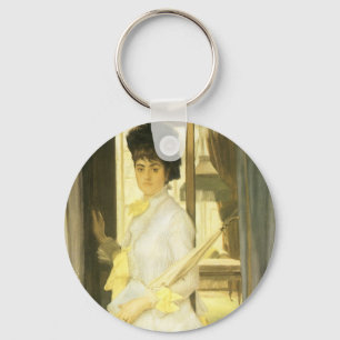Porträt von Miss Lloyd von Tissot, Vintage Porträt Schlüsselanhänger