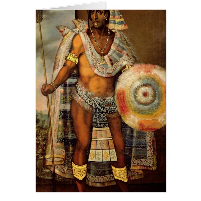 Porträt von Montezuma II (Vorne)