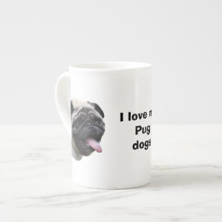 Porträt von Mops-Hund-Foto Porzellantasse